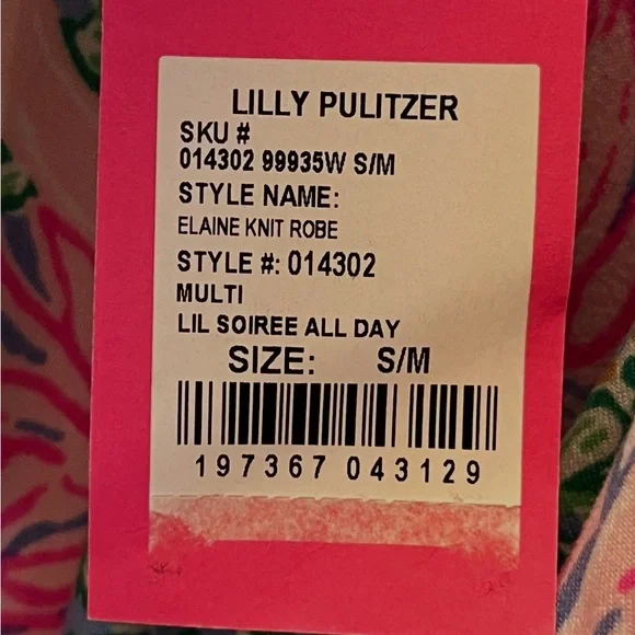Lilly Pulitzer Elaine Knit Robe NWT - Picture 8 of 8